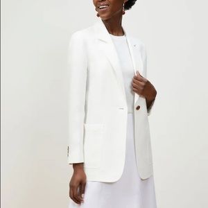 Lafayette 148 Eaton blazer Italian linen NWT small